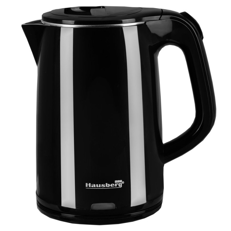 Cana Fierbator Hausberg,1500W,oprire automata,1.7 L,negru