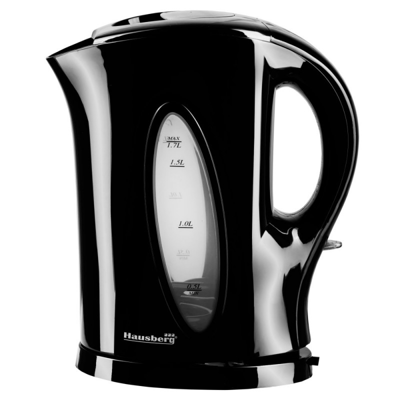 Cana fierbator Hausberg, gradata,2200 W, 1.7 L, negru