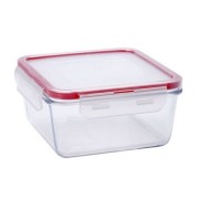 Caserola patrata din sticla termorezistenta 1.9 L, capac