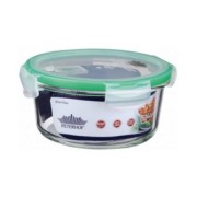 Caserola rotunda din sticla termorezistenta 850 ml, capac