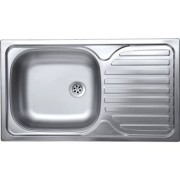 Chiuveta Sanitec pentru blat, cuva stanga, satin inox