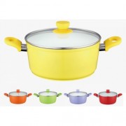 Cratita cu interior ceramica Peterhof, 3,6 litri,24 cm, capac, inductie