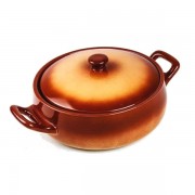 Cratita ceramica rotunda,capac,2.5 L, 36 cm