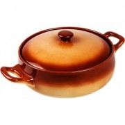Cratita ceramica rotunda cu capac, 2 Litri