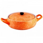 Cratita ceramica rotunda cu capac,1.5 Litri,28 cm