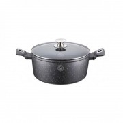 Cratita din Aluminiu cu interior Granit,capac sticla,28 cm,6.7Litri