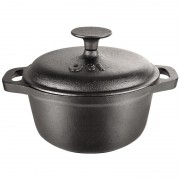 Cratita din fonta pura, 1.5 Litri, 18 cm, capac