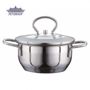 Cratiţă Inox cu Capac Peterhof, 2 Litri, 18 cm,Triplustratificat