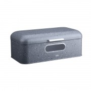 Cutie dreptunghiulara paine din metal gala granite Peterhof, 30 x 19 x 15 cm,Inox,Geam