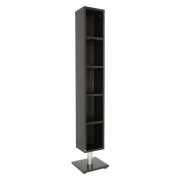 Dulap Grunberg cu 5 polite Wenge 130x16x19, negru