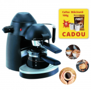 Espressor manual Hausberg, Cafea macinata, 3.5 Bar,4 cesti 650 W
