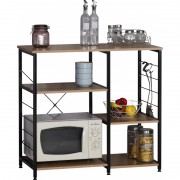 Etajera cu 5 rafturi metal,blat PAL,90 x 40 x 82 cm