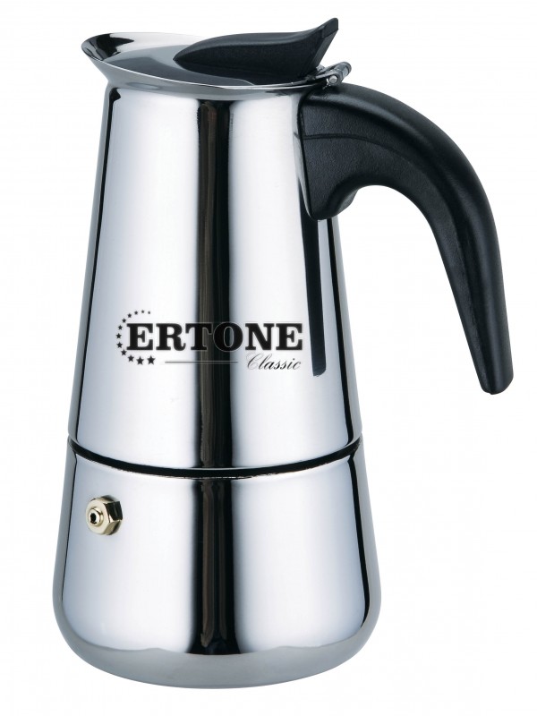 Filtru de cafea manual Ertone 240 ml, Cafea macinata, 6 cesti,inox
