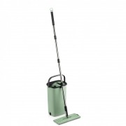 Galeata Mop cu 2 cuve, rezerva microfibra,9 Litri,verde