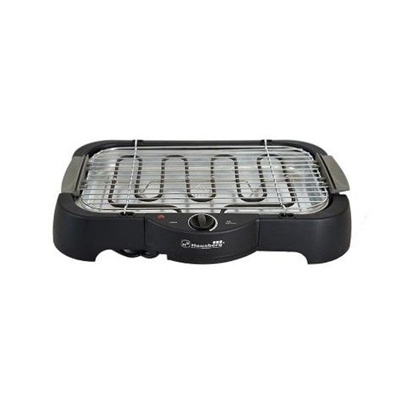 Gratar Electric cu Grill Barbeque Big Hausberg, 50x36 cm, temperatura reglabila,2000 W