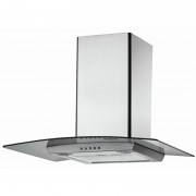 Hota incorporabila decorativa Hausberg,1 Motor, Putere de absorbtie 650 m3/h, Inox/Sticla, 60 cm, 190 W