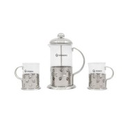Infuzor din sticla pentru ceai,cafea ,2 Cani, 600 ml