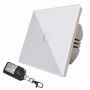 Intrerupator touch simplu cu telecomanda RF,panou sticla