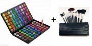 KIT MAKE-UP Trusa 120 Culori + SET 12 PENSULE