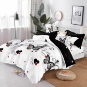 Lenjerie de pat Cocolino,4 piese,2 persoane,alb