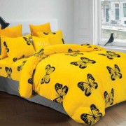 Lenjerie de pat Cocolino,4 piese,2 persoane,galben