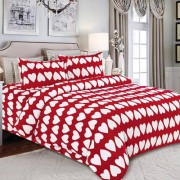 Lenjerie de pat Cocolino,4 piese,2 persoane,hearts