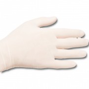 Manusi unica folosinta Meditrade din latex,100 buc, albe, S,pudrate
