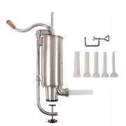 Masina de facut carnati 2.5 kg, Vertical,4 palnii, Inox
