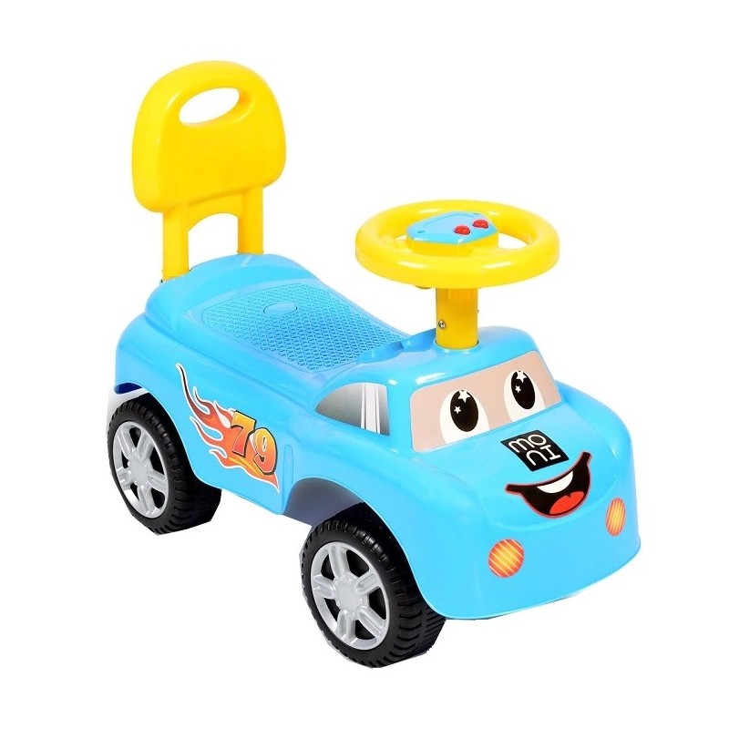 Masinuta fara pedale,muzica,albastru