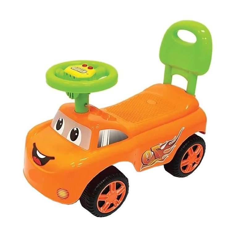 Masinuta fara pedale,muzica,portocaliu