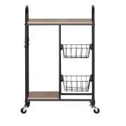 Masuta mobila bucatarie,2 rafturi,2 cosuri,57x30x85 cm