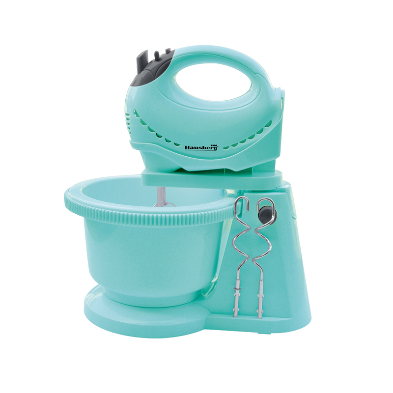 Mixer cu Bol Rotativ Hausberg, 5 viteze, 300 W, 2 Litri,Turbo
