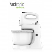 Mixer cu bol rotativ Victronic,300 W, 5 Viteze, Functie Turbo, 3.4 L