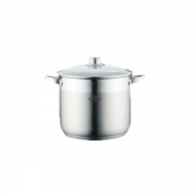 Oala Inox cu Capac din sticla Alden Peterhof,12Litri,28cm,fund 5 straturi