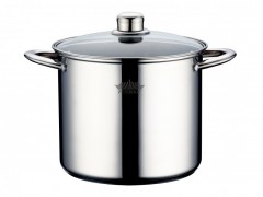Oala Inox cu Capac din sticla Arcade Peterhof, 16.5 Litri,30 cm,fund 3 straturi