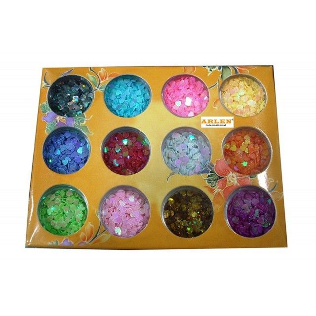 Paiete Inimioara set 12 bucati - Nail Art - Unghii False