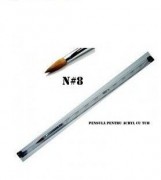 Pensula pentru acril cu tub - N#8