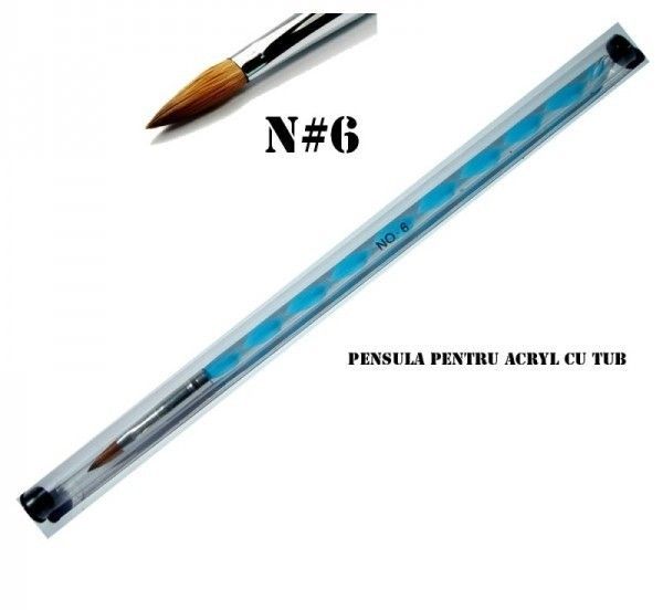 Pensula pentru acril cu tub - Nr. 6
