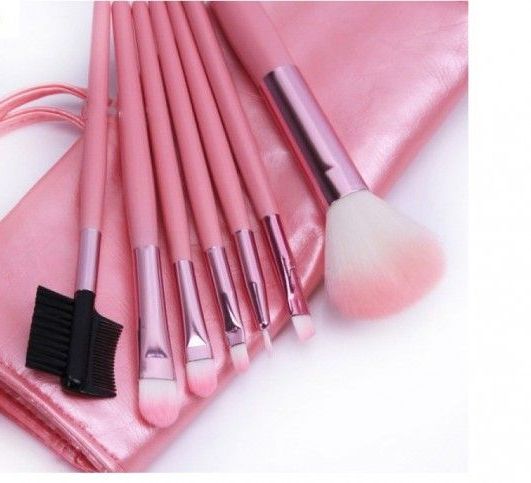 Pensule Make-Up Pink - Set 7 bucati