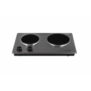 Plita elecrica Hausberg cu 2 arzatoare, 2500W, termostat,inox
