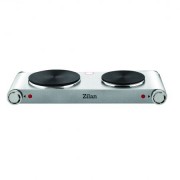 Plita electrica inox Zilan cu 2 ochiuri, 2250W