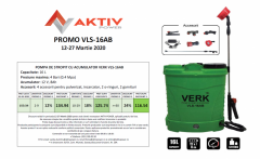 Pompa de stropit cu acumulator, 16 Litri
