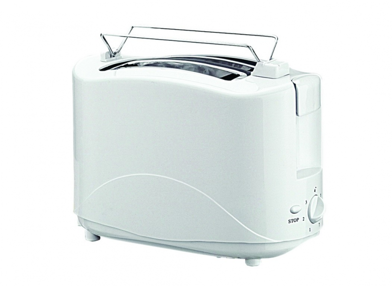 Prajitor de paine cu doua felii,750 W,alb,7 nivele