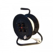 Prelungitor cu derulator cablu electric, 20m, 3x1.5mm, 4 prize
