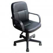 Scaun pentru birou, rotativ, 55 x 54 x 87-99 cm, negru