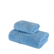 Set 2 Prosoape 100% bumbac,550gr/m2,fir dublu,bleu
