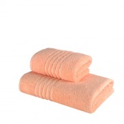 Set 2 Prosoape 100% bumbac,550gr/m2,fir dublu,portocaliu