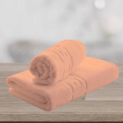 Set 2 Prosoape Greek Border 100% bumbac,550gr/m2,fir dublu,portocaliu