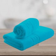 Set 2 Prosoape Greek Border 100% bumbac,550gr/m2,fir dublu,turcuaz