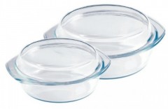 Set 2 vase rotunde yena,4 piese, 1 ,1.5 Litri